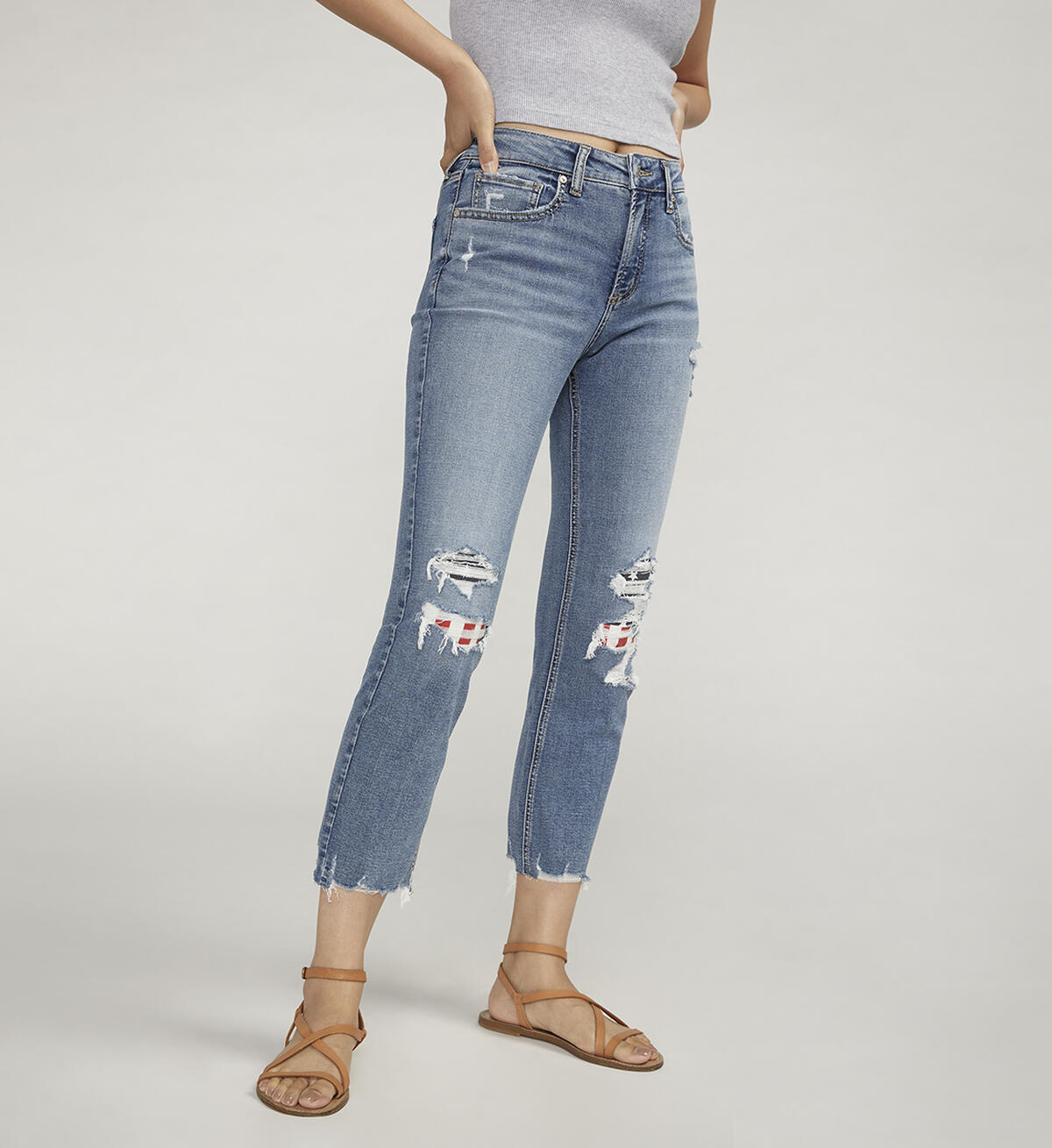 Most Wanted Mid Rise Straight Leg Americana Jeans, , hi-res image number 3