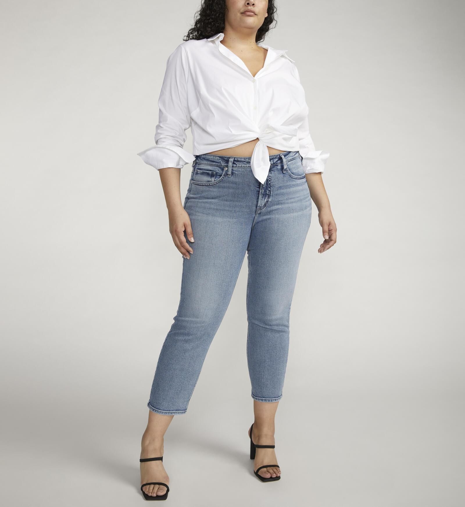 Buy Most Wanted Mid Rise Ankle Straight Leg Jeans Plus Size for