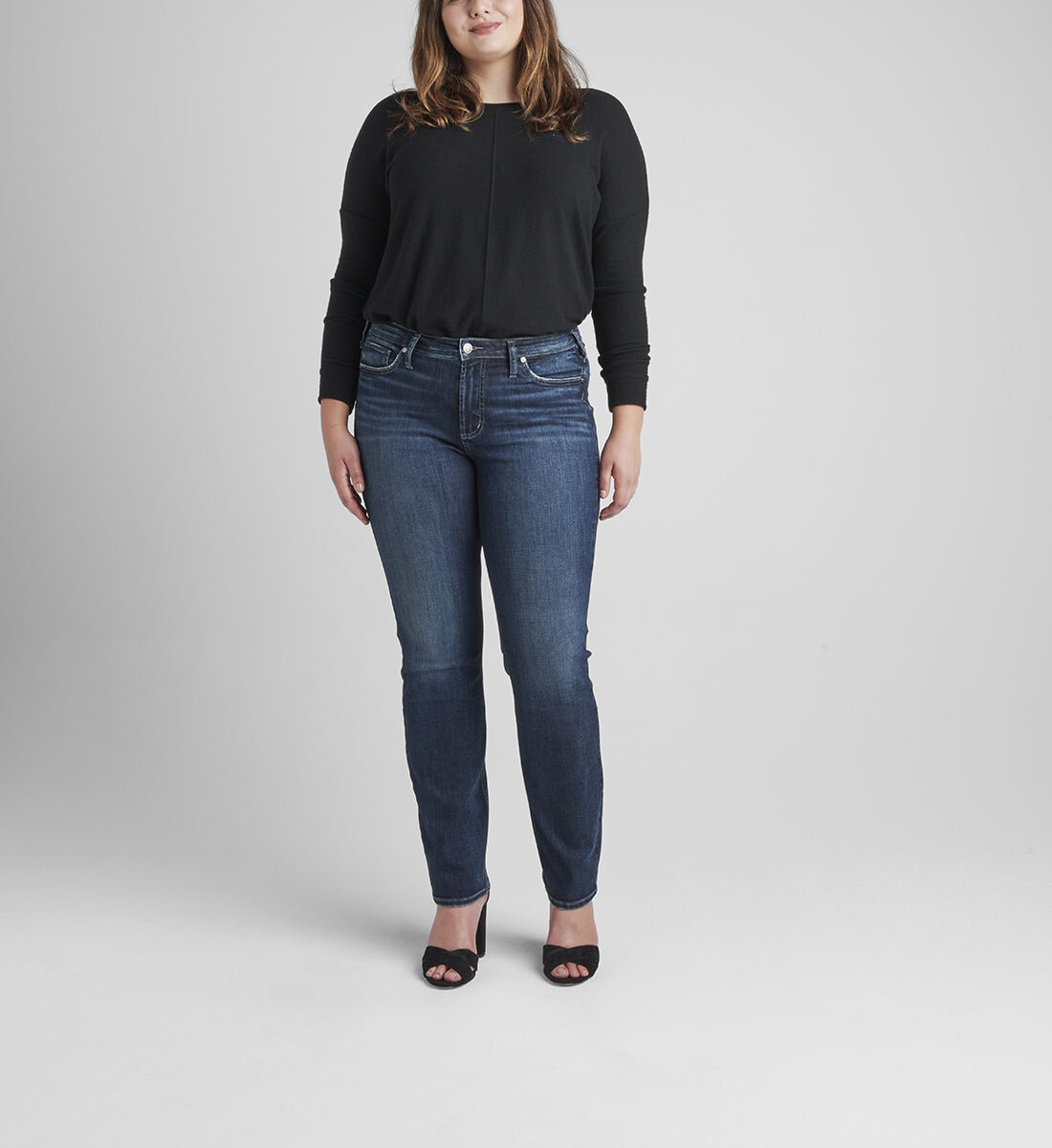 Plus size sale silver jeans