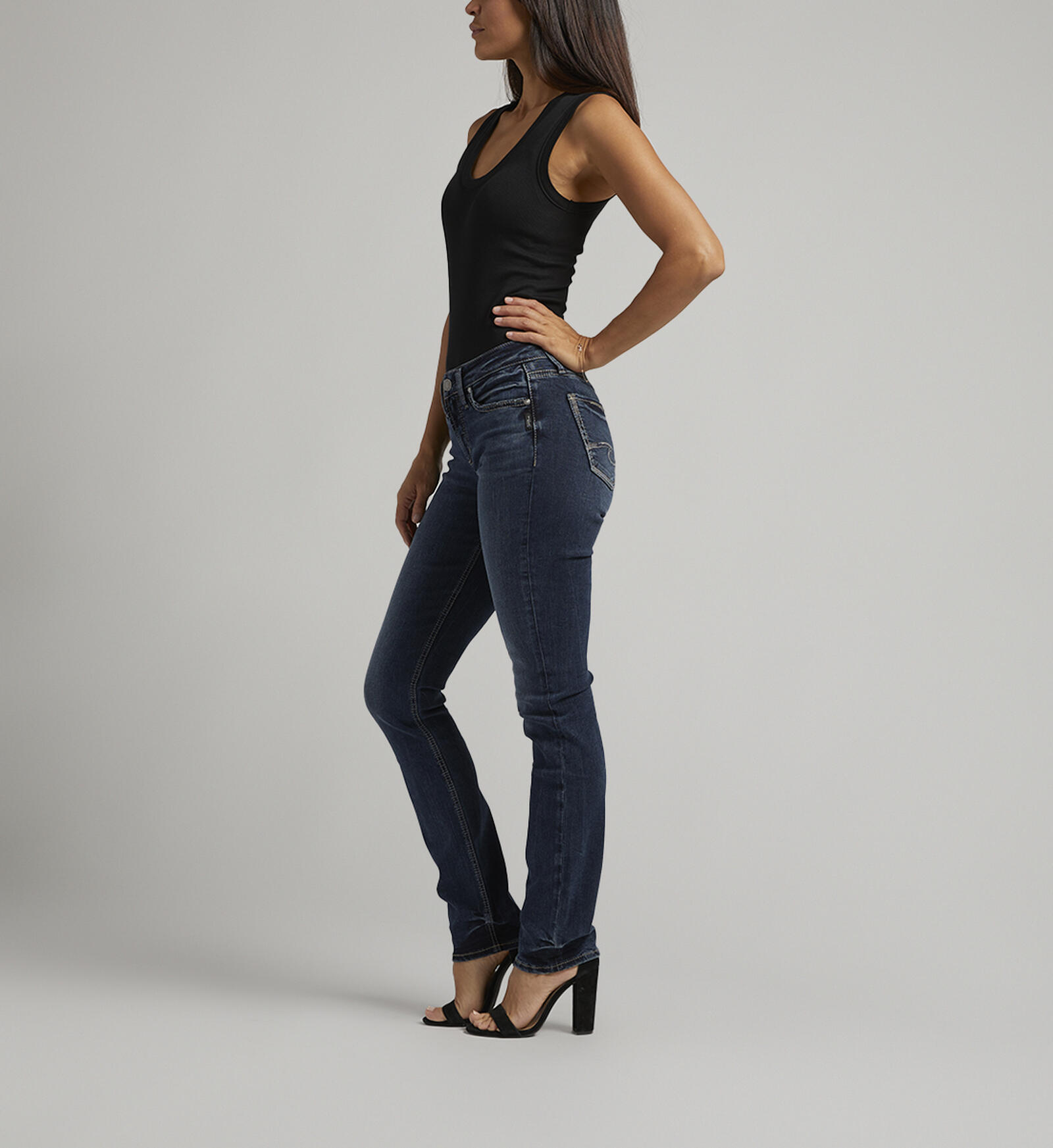 Buy Suki Mid Rise Straight Leg Jeans for USD 88.00