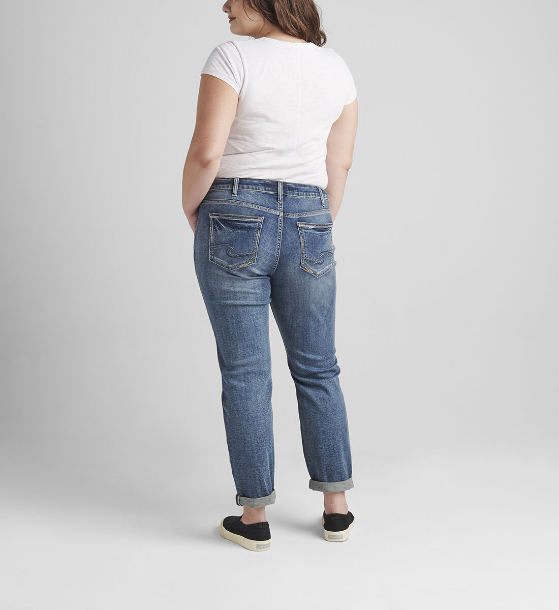 Plus size silver discount jeans