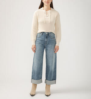 90s Baggy Mid Rise Wide Leg Jeans