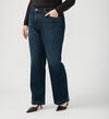 Highly Desirable High Rise Trouser Leg Jeans Plus Size, , hi-res image number 2