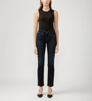 Suki Mid Rise Straight Leg Jeans