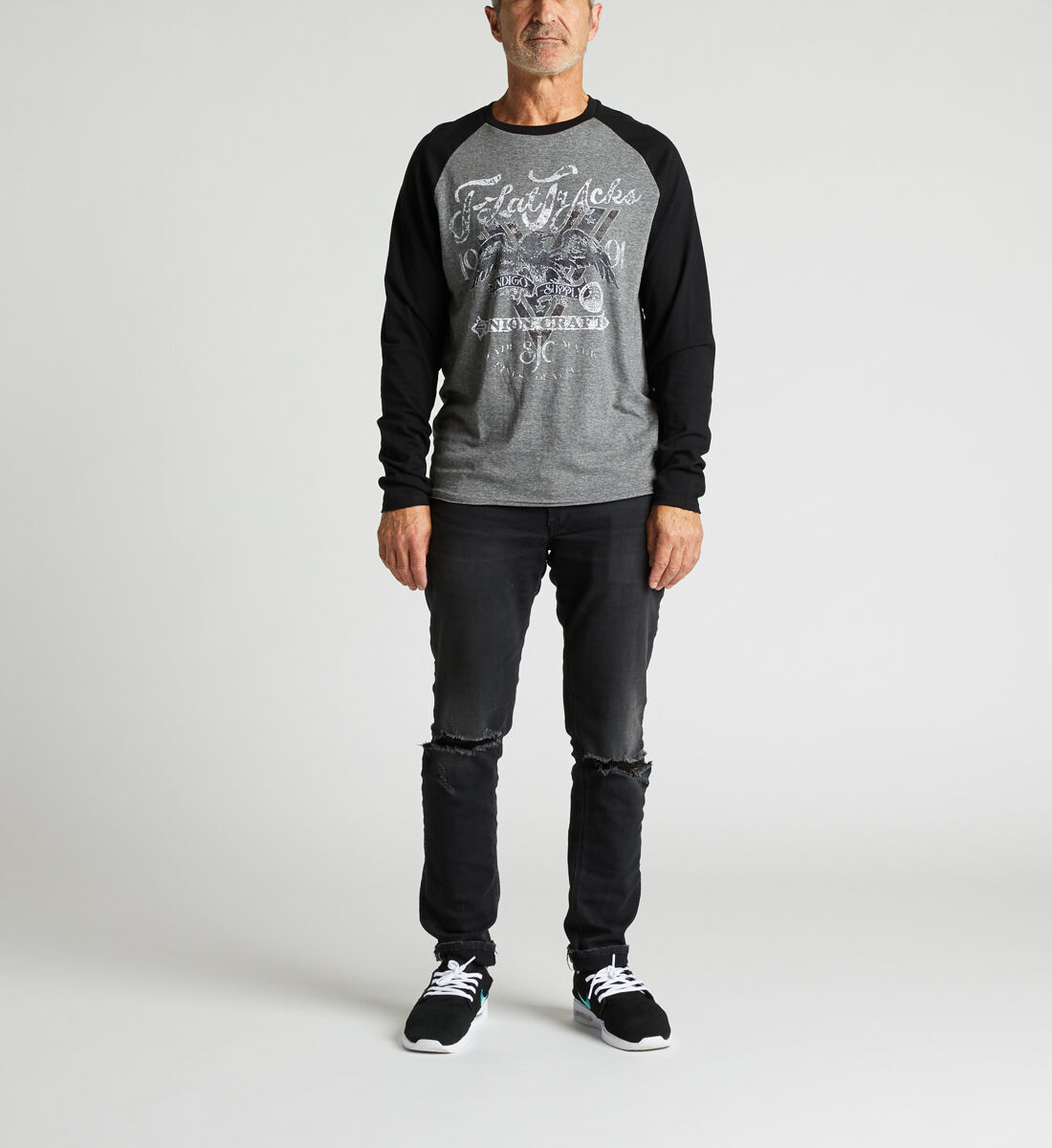 Buy Duke Long-Sleeve Raglan Tee for USD 34.00 | Silver Jeans US New