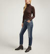 Boyfriend Mid Rise Slim Leg Luxe Stretch Jeans, , hi-res image number 2