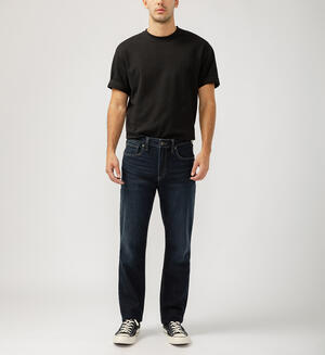 Eddie Classic Athletic Fit Tapered Leg Jeans