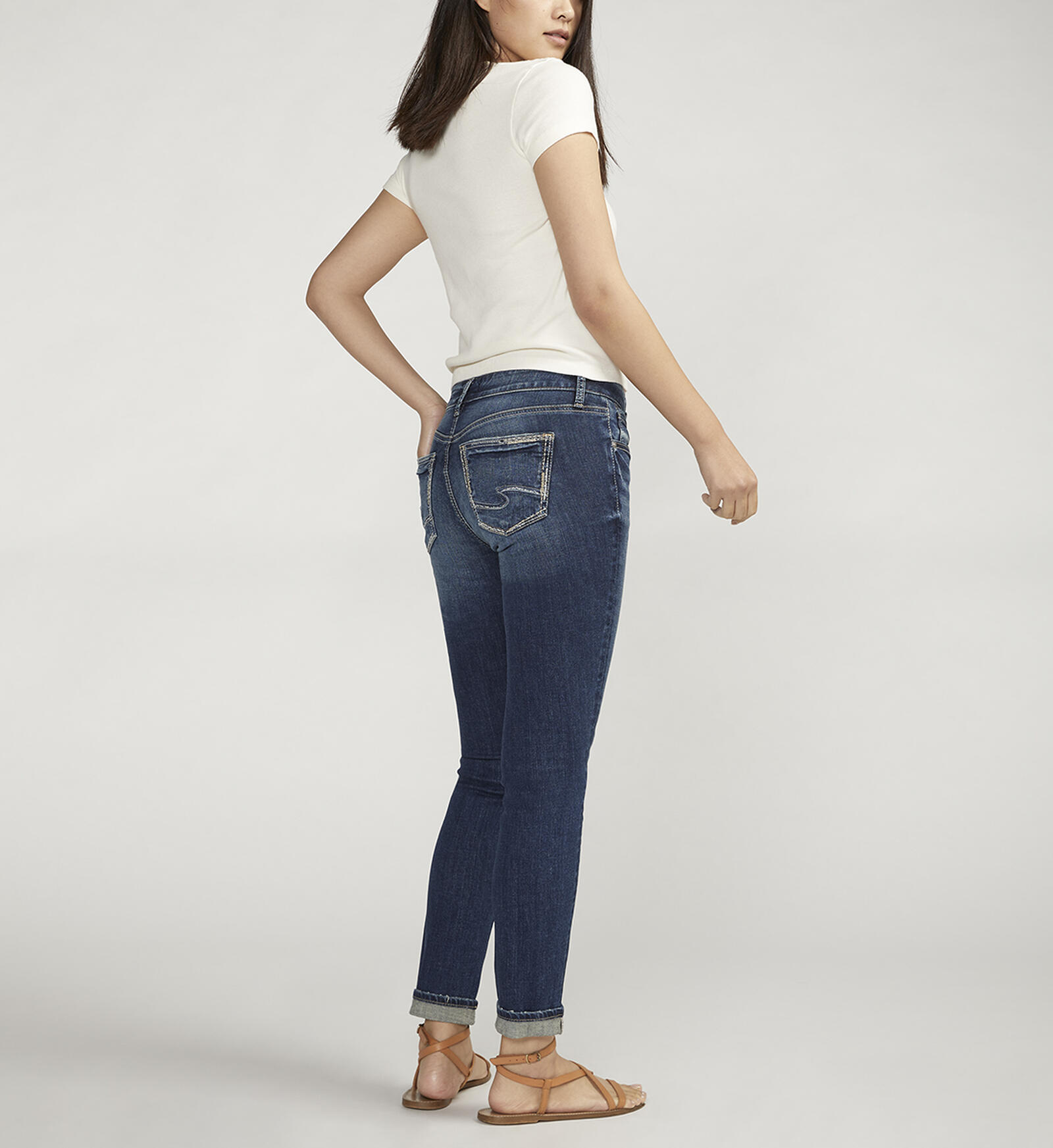 Mid Rise Distressed Girlfriend Jeans джинсы Размер: 30 купить