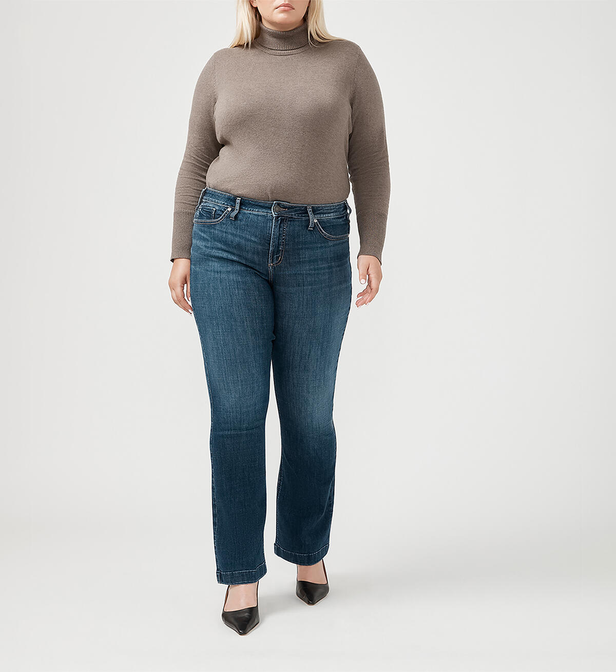 Suki Mid Rise Bootcut Luxe Stretch Jeans Plus Size, , hi-res image number 0