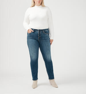 Most Wanted Mid Rise Straight Leg Jeans Plus Size