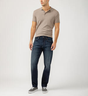 Eddie Classic Athletic Fit Tapered Leg Jeans