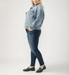 Denim Trucker Jacket Plus Size, , hi-res image number 1