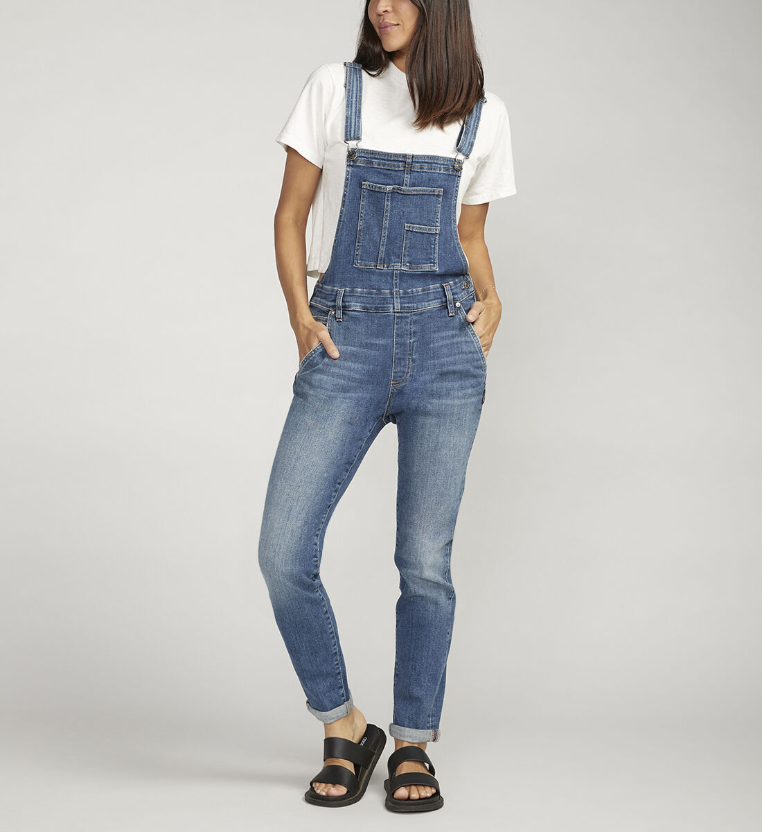 Buy Skinny Leg Overalls for USD 98.00 | Silver Jeans US New