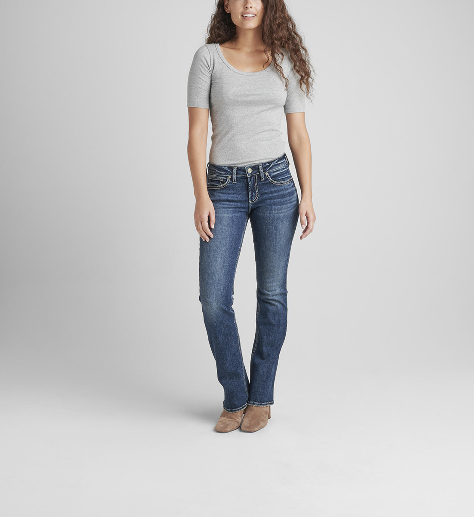 Silver Women's Britt Low Rise Curvy Fit Bootcut Jeans