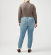 Boyfriend Mid Rise Slim Leg Luxe Stretch Jeans Plus Size, , hi-res image number 1