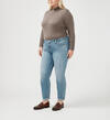 Boyfriend Mid Rise Slim Leg Luxe Stretch Jeans Plus Size, , hi-res image number 2