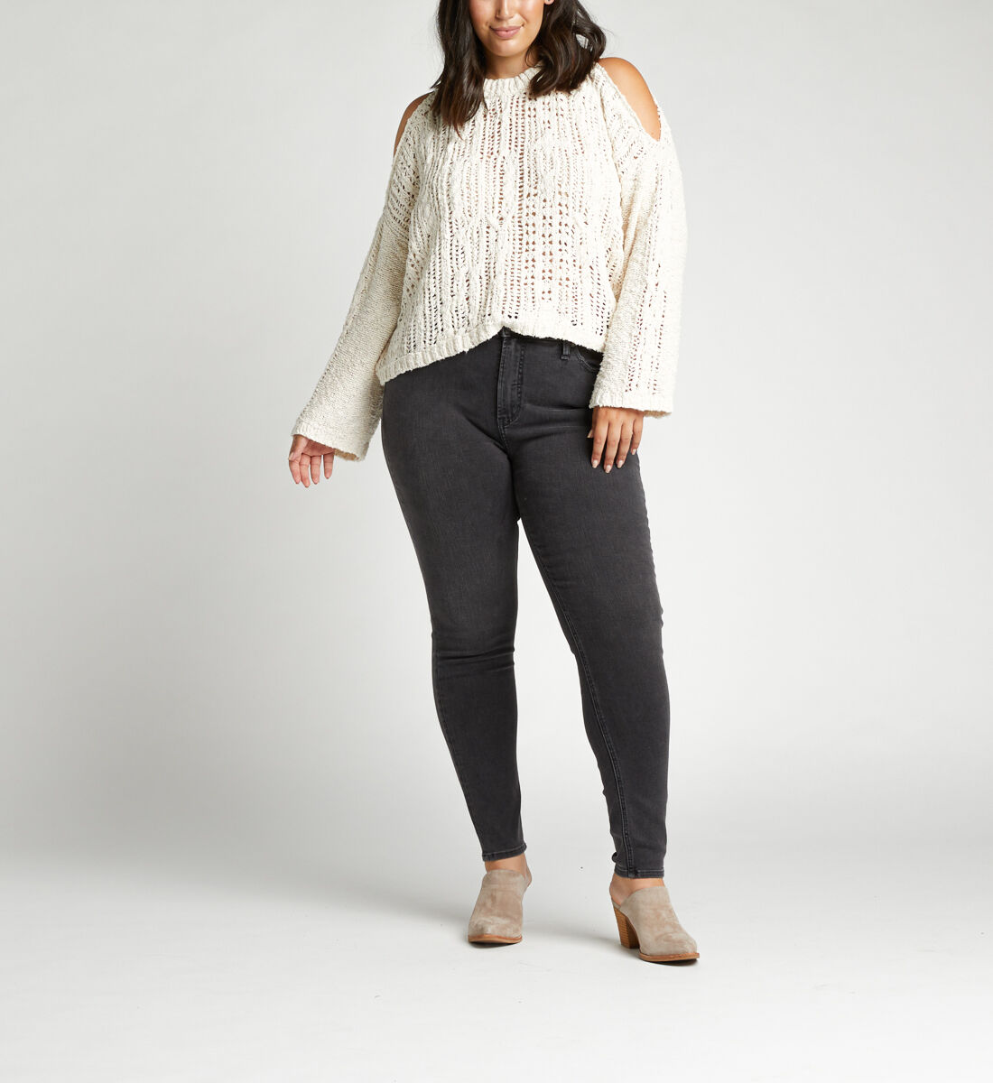 plus size silver jeans clearance