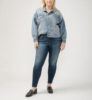 Elyse Mid Rise Skinny Leg Jeans Plus Size