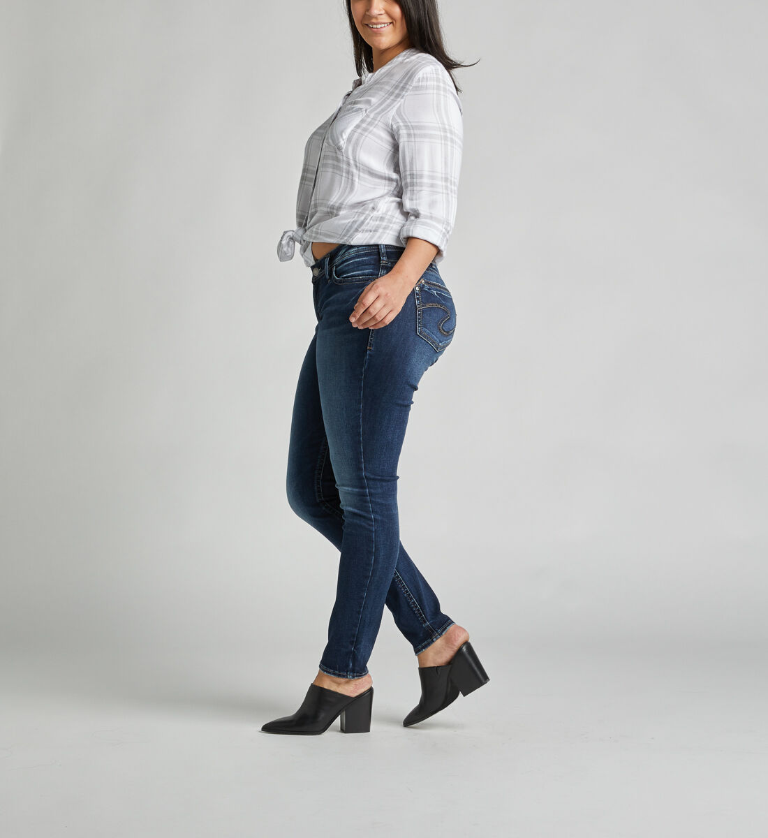 Buy Infinite Fit Mid Rise Straight Leg Jeans for USD 68.00