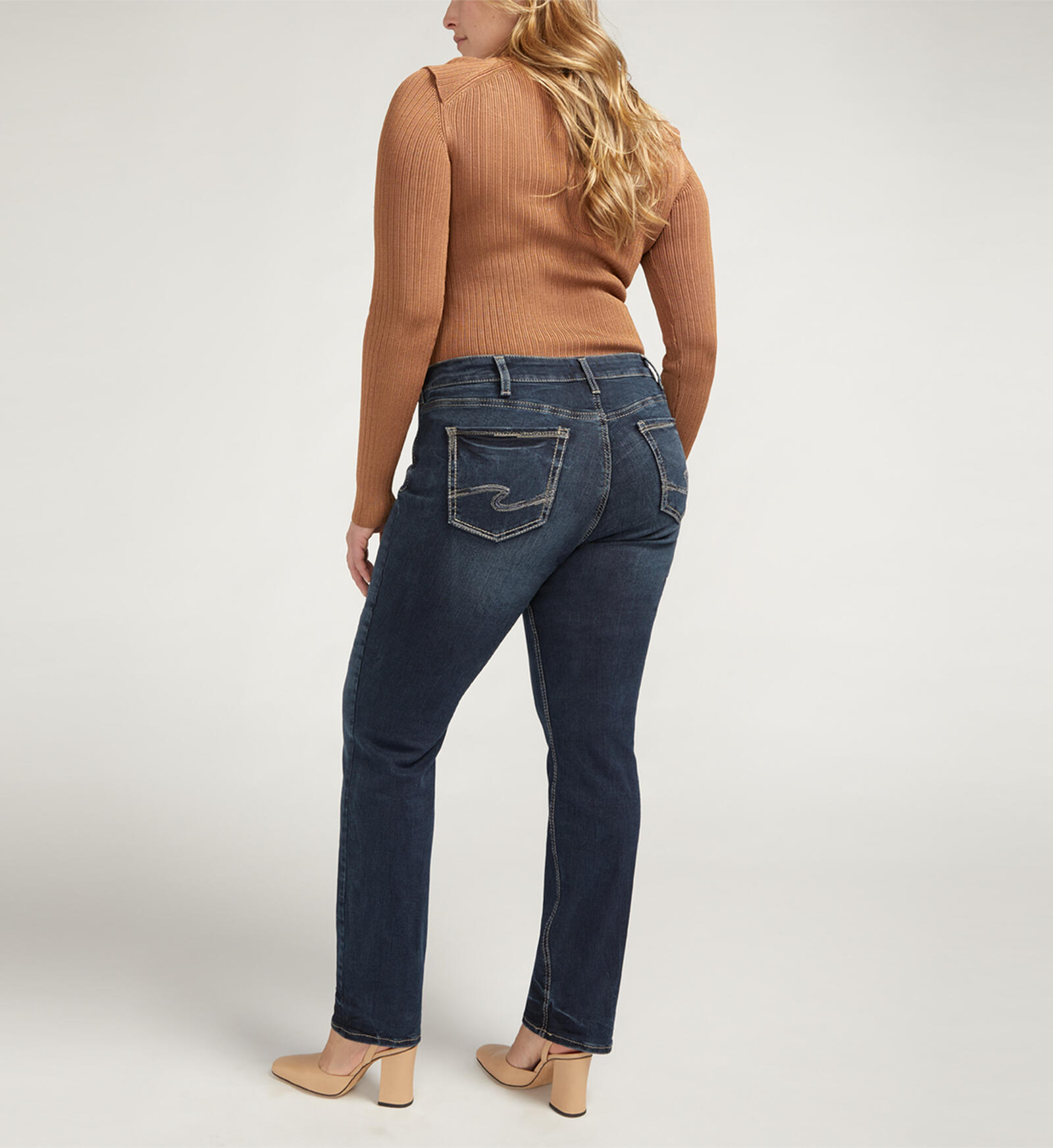 Buy Infinite Fit High Rise Straight Leg Jeans Plus Size for USD