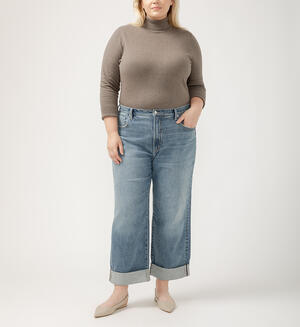 90s Baggy Mid Rise Wide Leg Jeans Plus Size