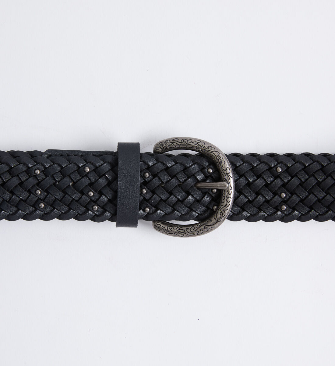 Black braided belt discount women's