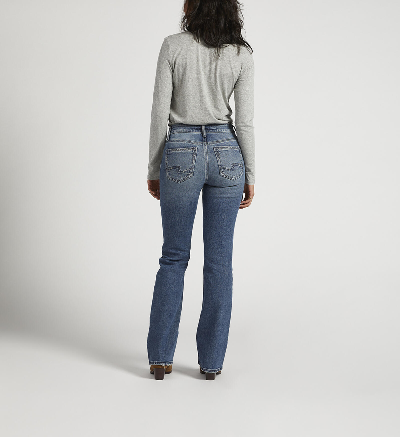 Buy Suki Mid Rise Slim Bootcut Jeans For Usd 7800 Silver Jeans Us New