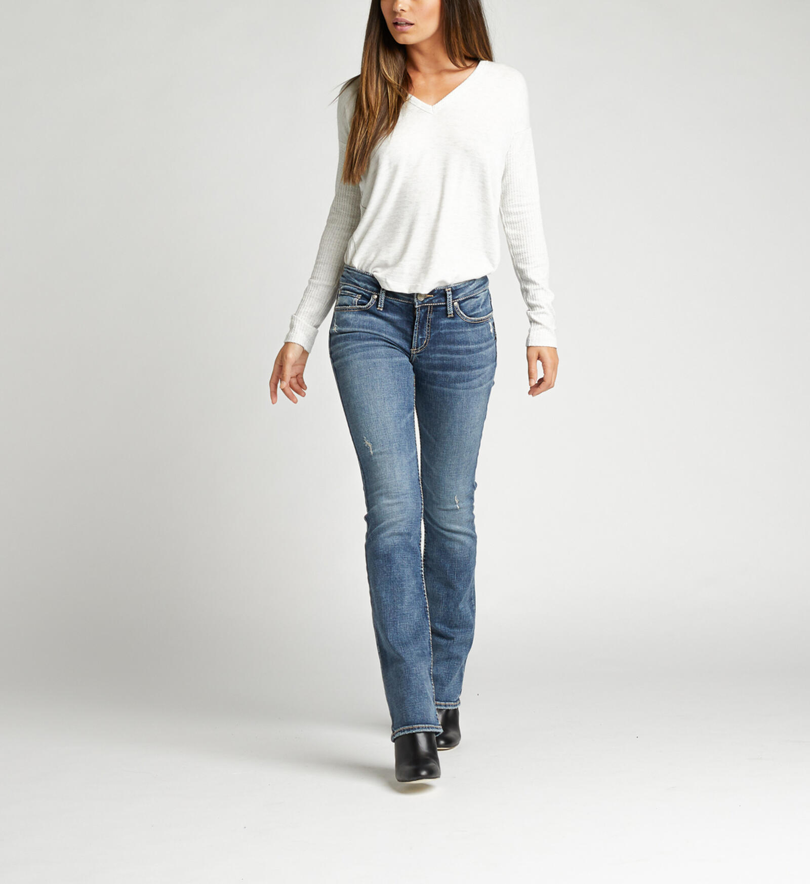 Buy Elyse Mid Rise Slim Bootcut Jeans for CAD 108.00