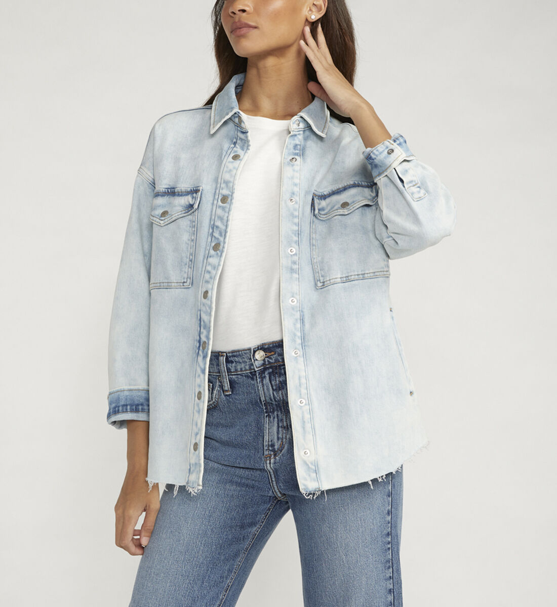 Silver jeans sale denim jacket