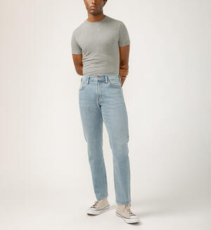 Eddie Classic Athletic Fit Tapered Leg Jeans