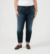 Boyfriend Mid Rise Slim Leg Jeans Plus Size, , hi-res image number 3