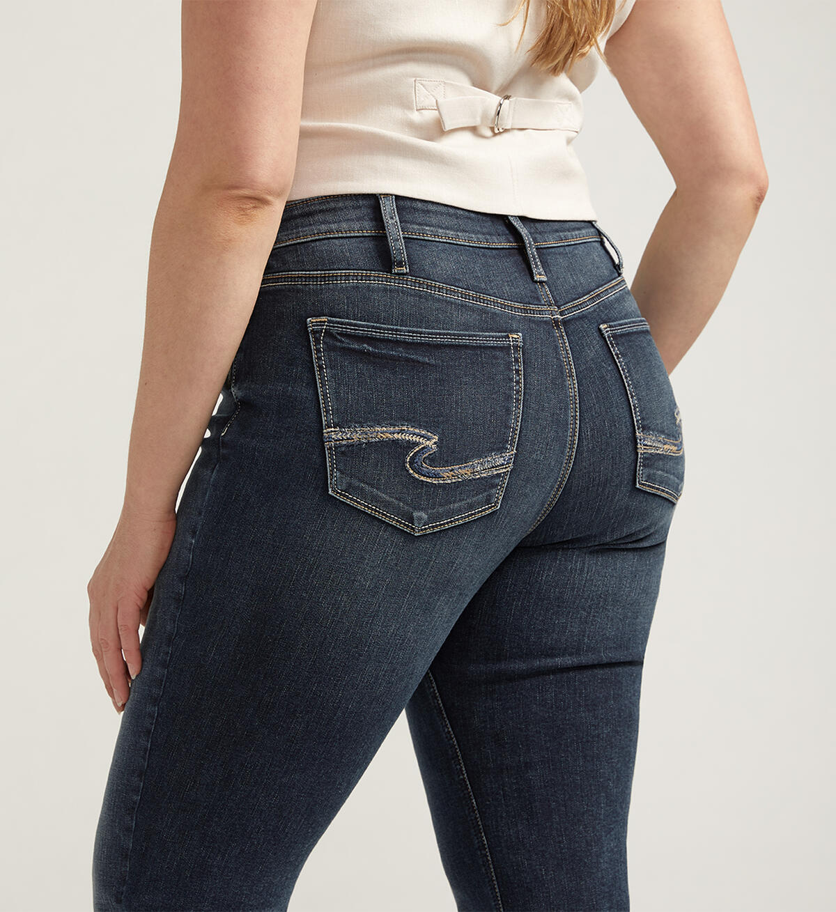 Suki Mid Rise Bootcut Jeans Plus Size, , hi-res image number 3