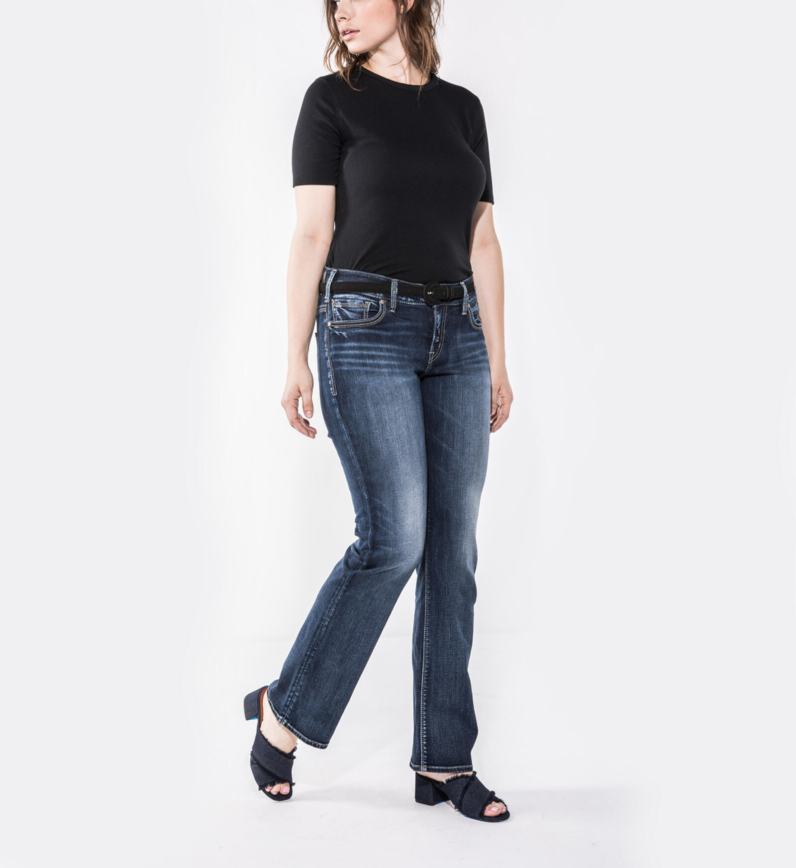 Silver Jeans' Women's Suki Mid Rise Bootcut - Dark Indigo – Trav's Outfitter