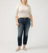 Boyfriend Mid Rise Slim Leg Luxe Stretch Jeans Plus Size, , hi-res image number 0