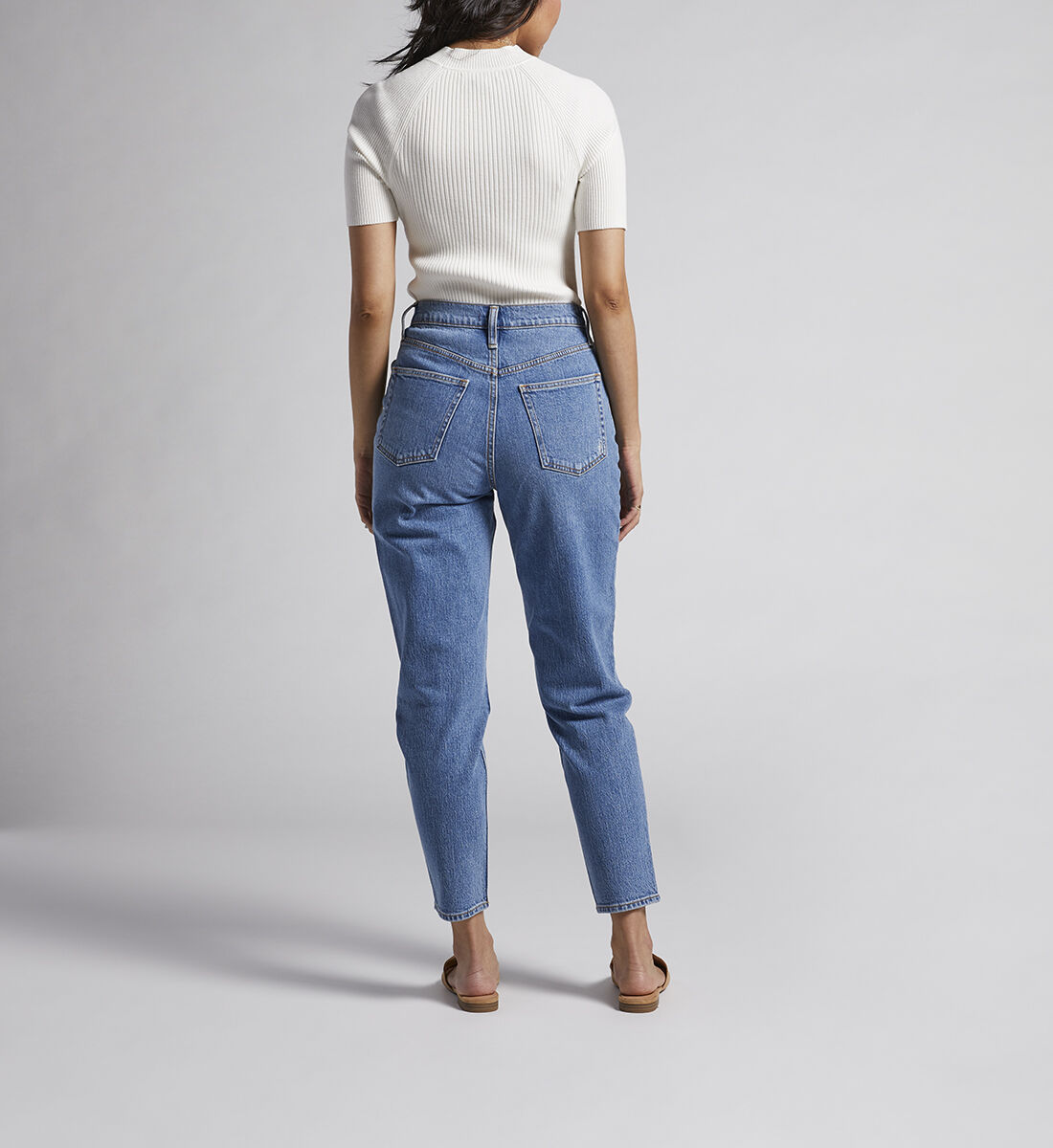 Buy High Rise Tapered Leg Mom Jean for USD 84.00 | Silver Jeans US New