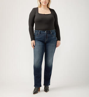 Avery High Rise Slim Bootcut Jeans Plus Size