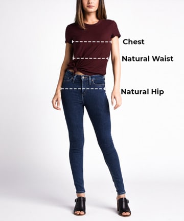 Size Charts  Silver Jeans Co.