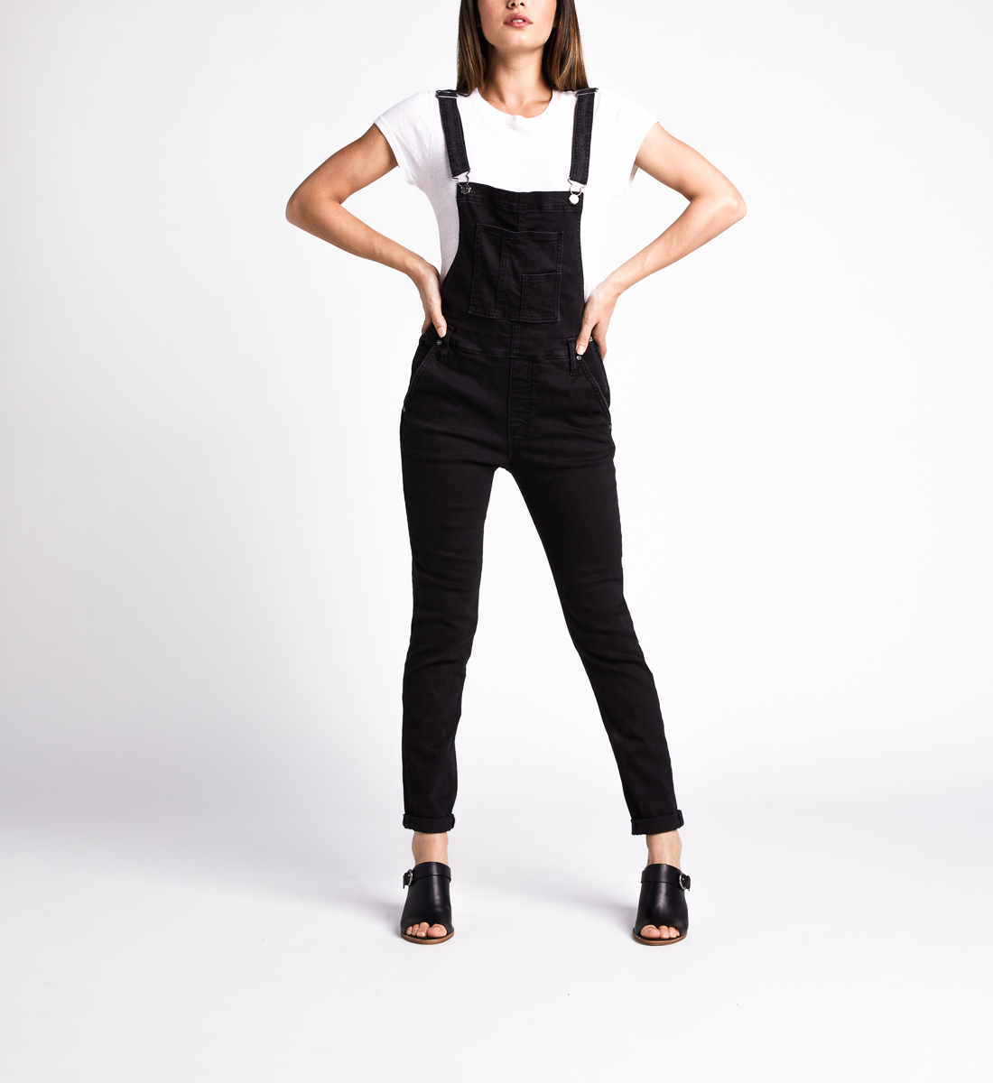 overall jeans black