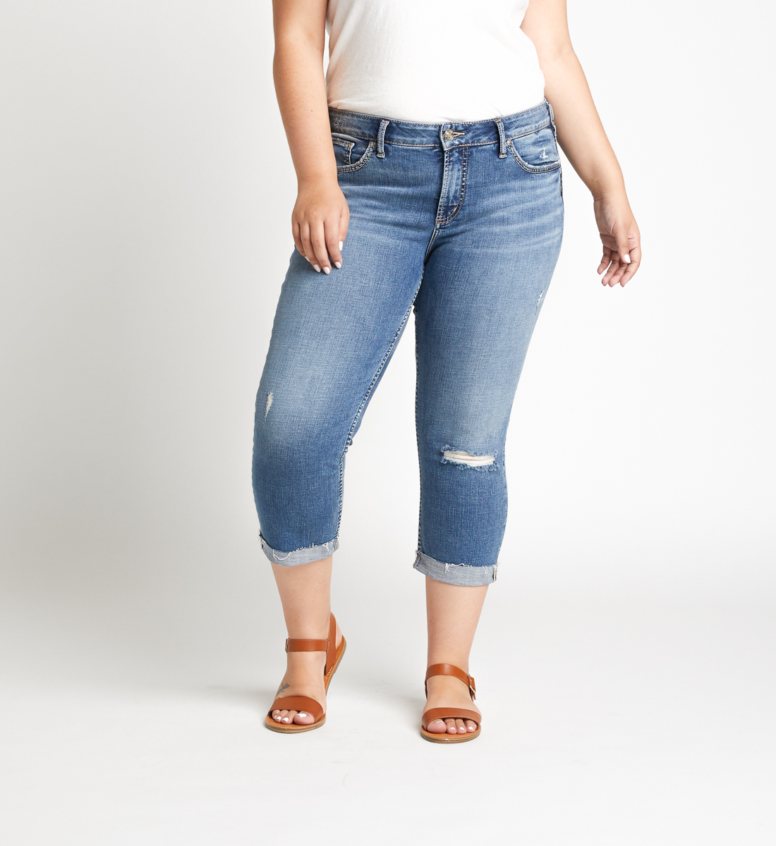 baggy capri jeans