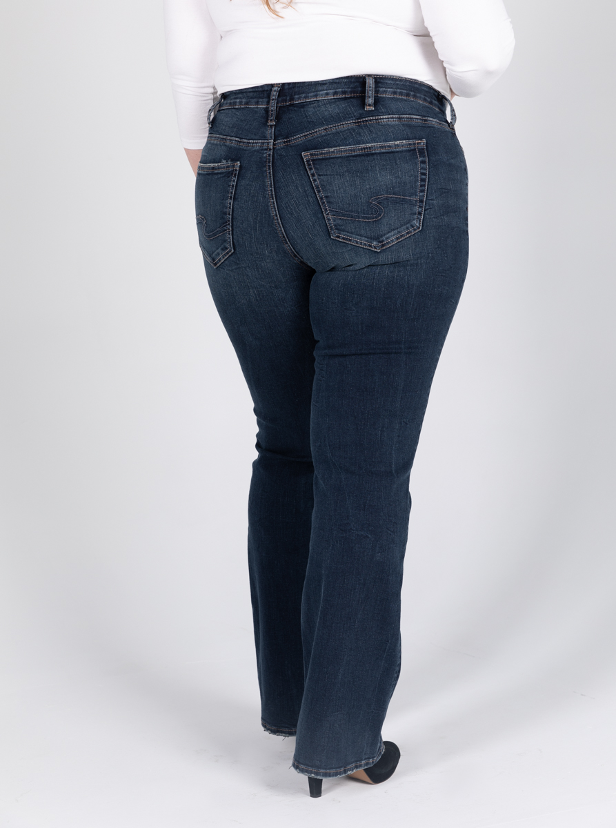 high rise bootcut jeans