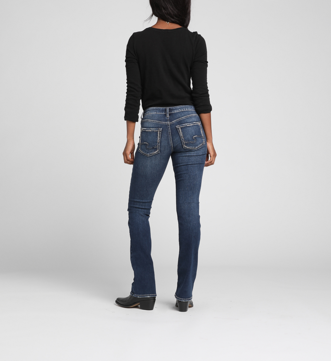 women's bootcut mid rise jeans