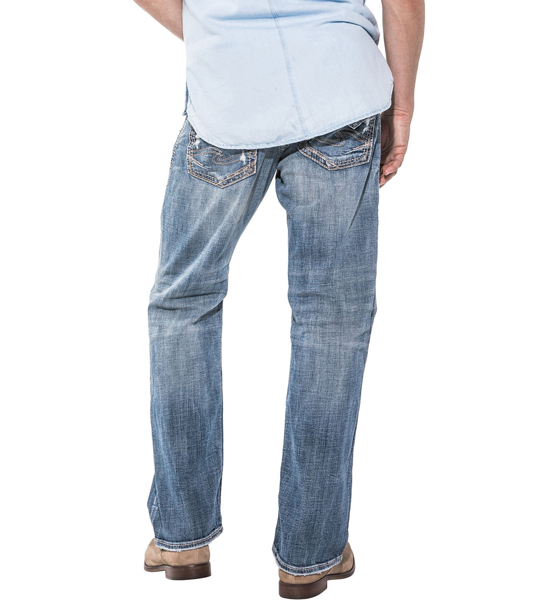 silver zac flap jeans