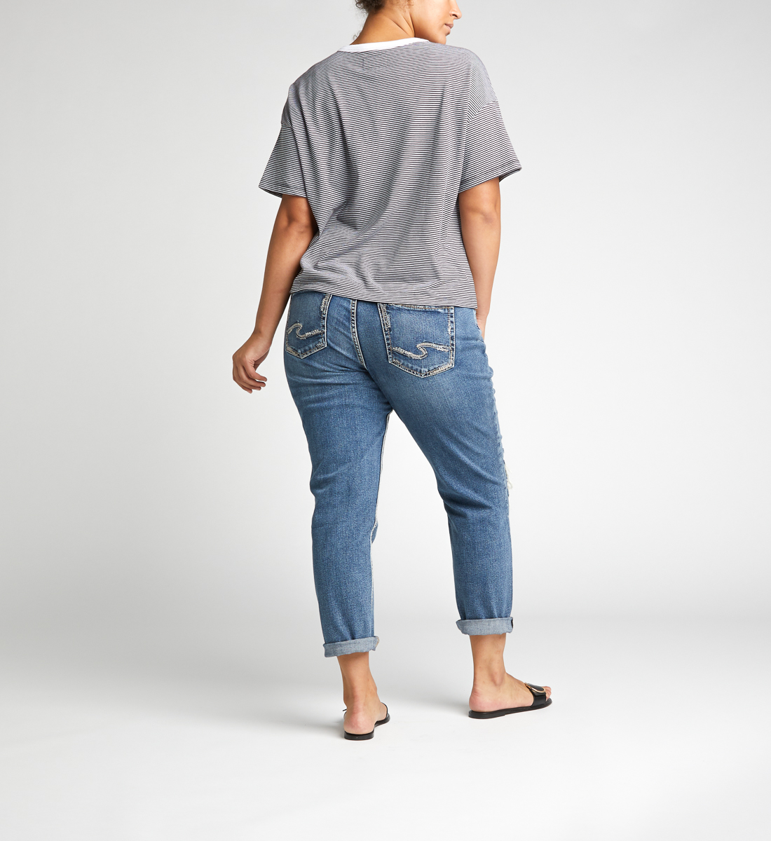 mid rise boyfriend jeans