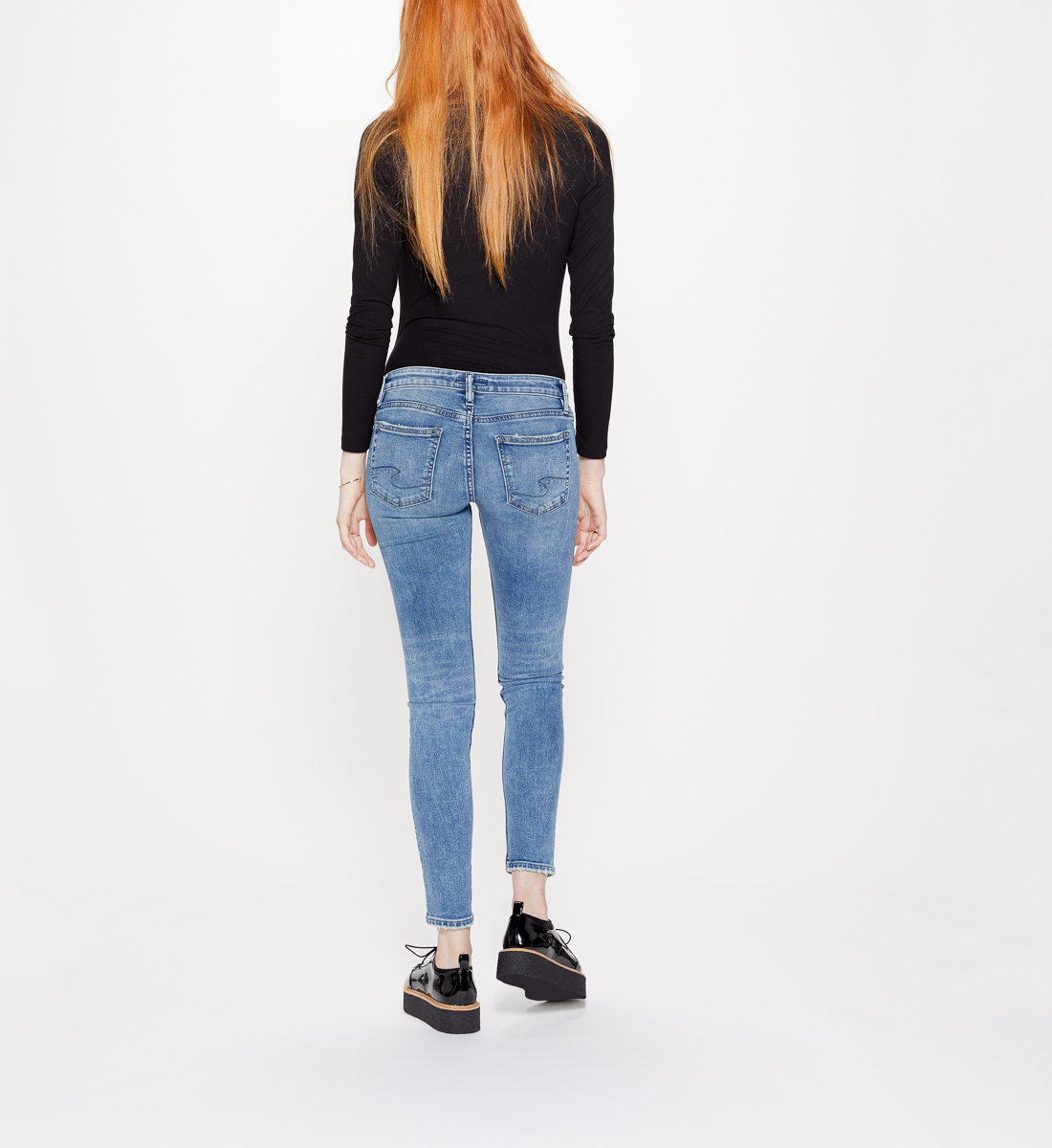 low rise skinny leg jeans