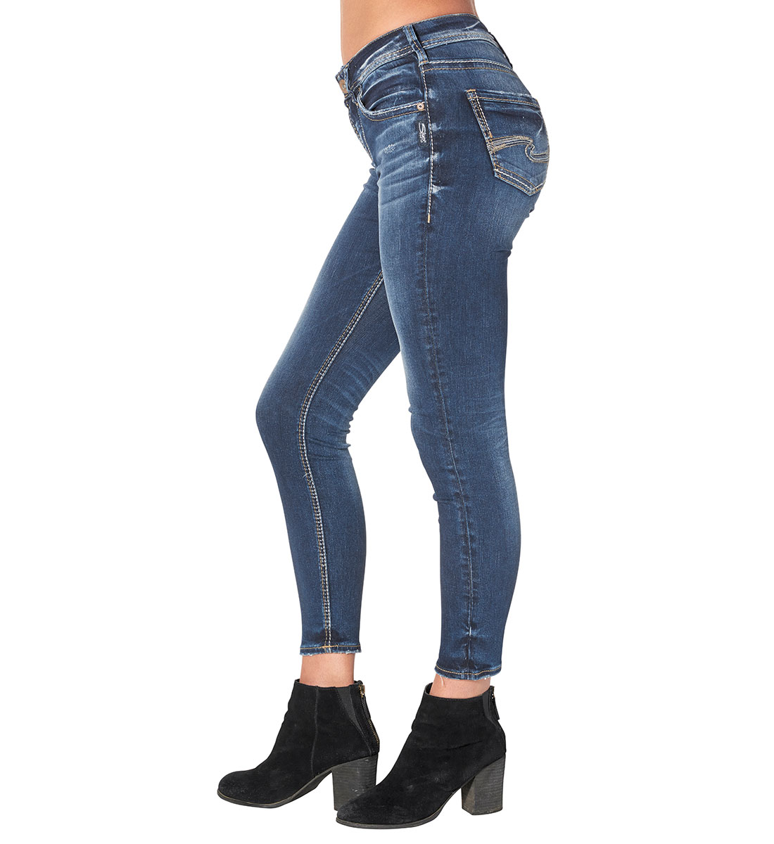 silver avery ankle skinny jeans