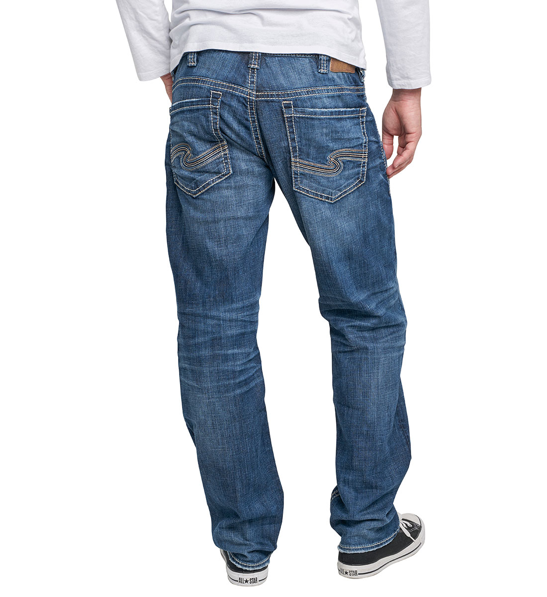 Hunter Loose Tapered Mens Jeans Indigo Wash | Silver Jeans