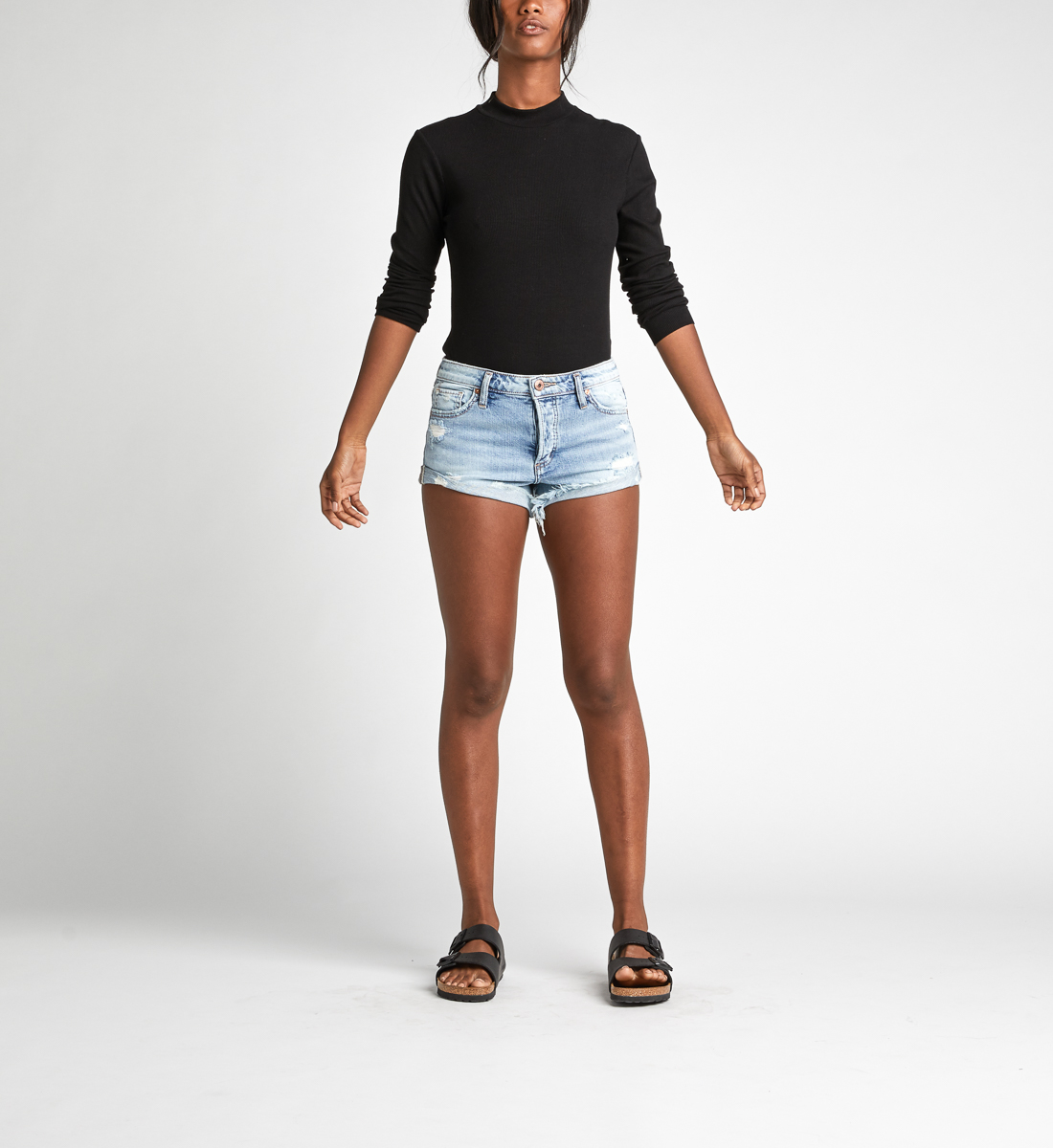 Hello Shorty Mid Rise Women's Shorts | Silver Jeans Co.