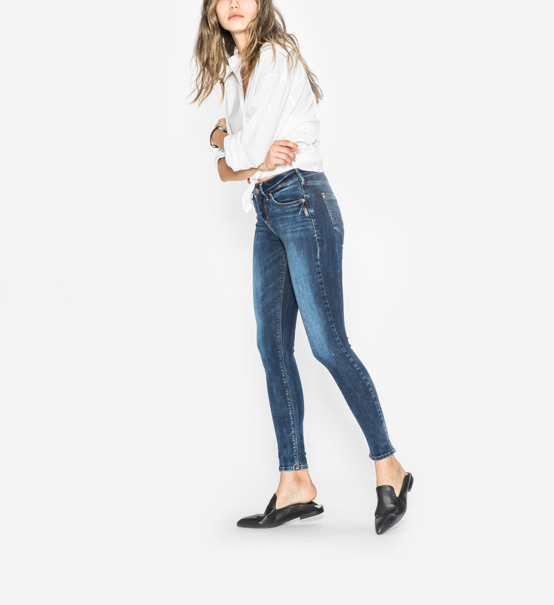 silver avery super skinny jeans