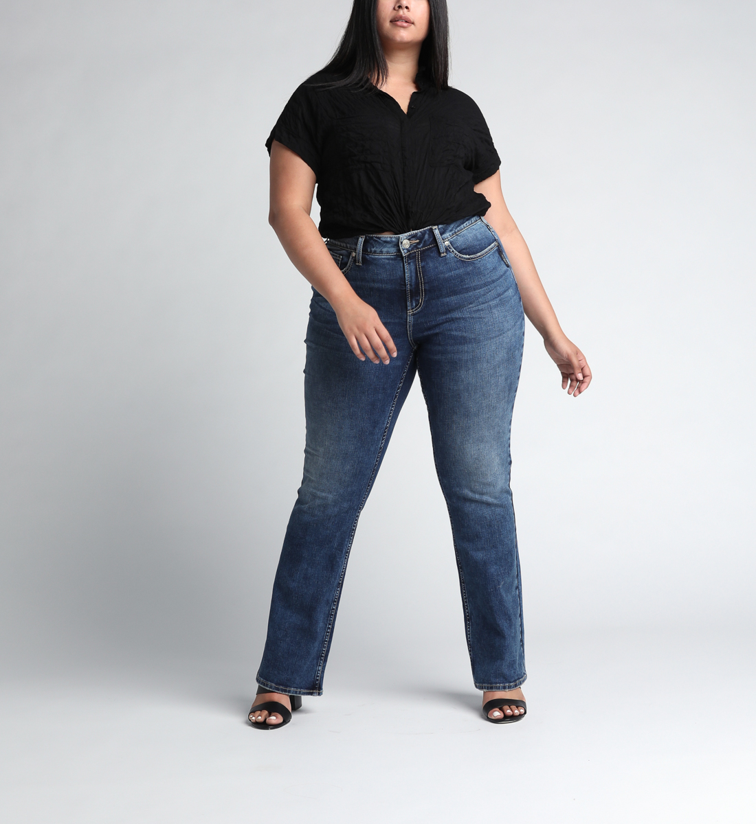 best high rise jeans for plus size