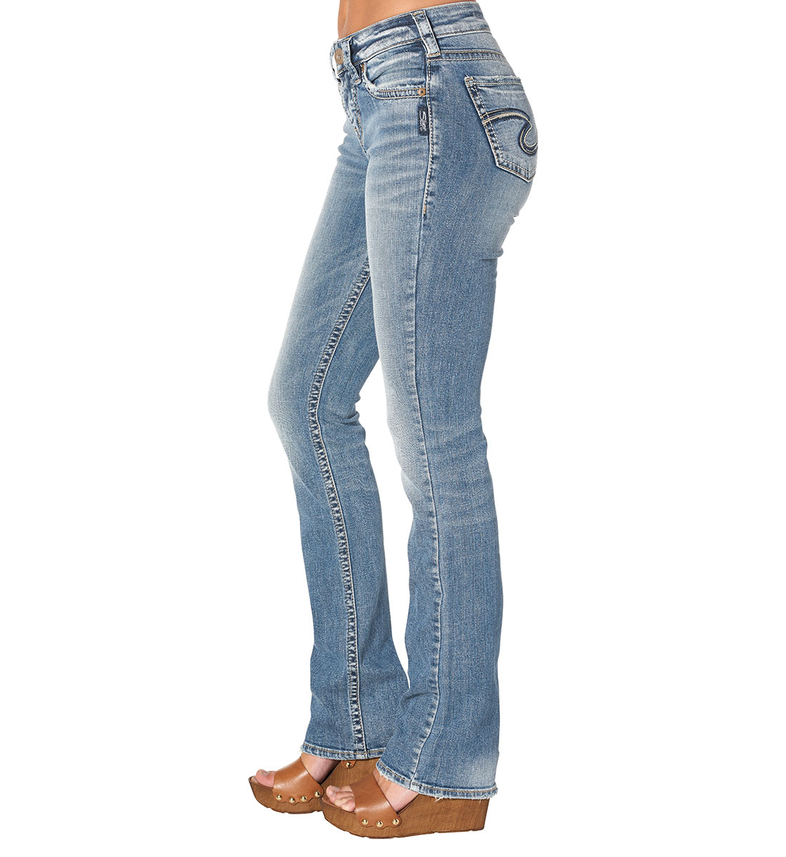 silver avery slim boot jeans